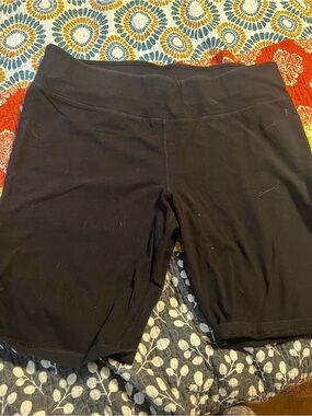 Danskin Black High-Rise Bike Shorts